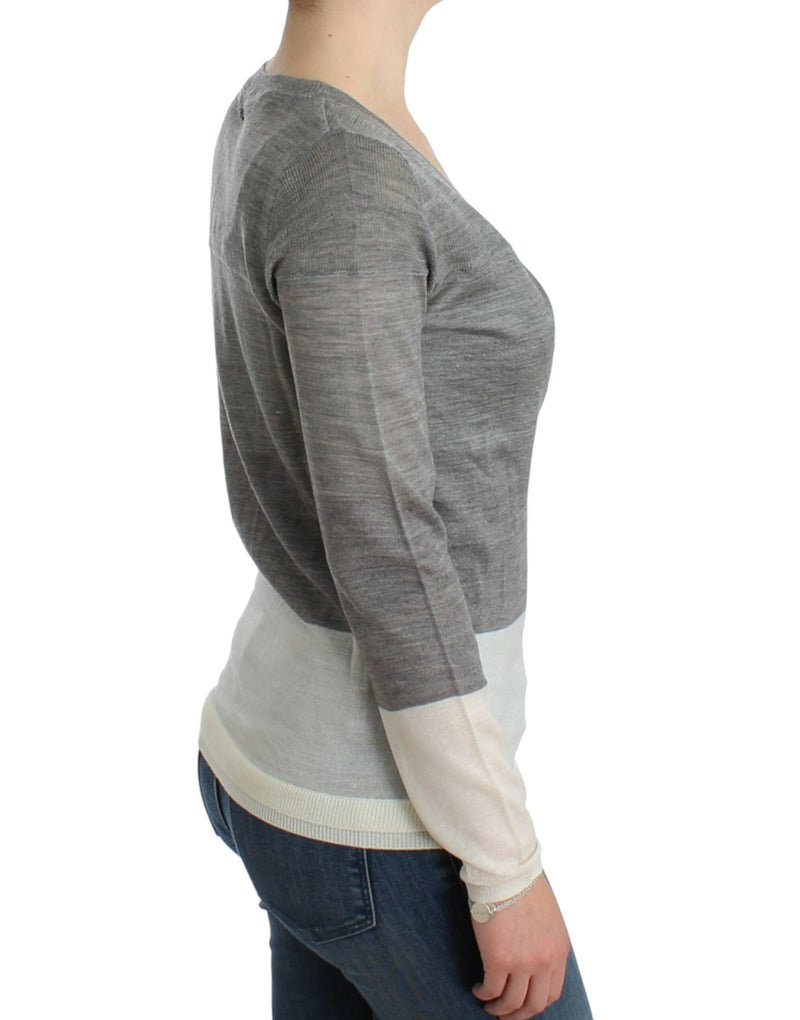 Chic Gray Lightweight Cardigan Costume National