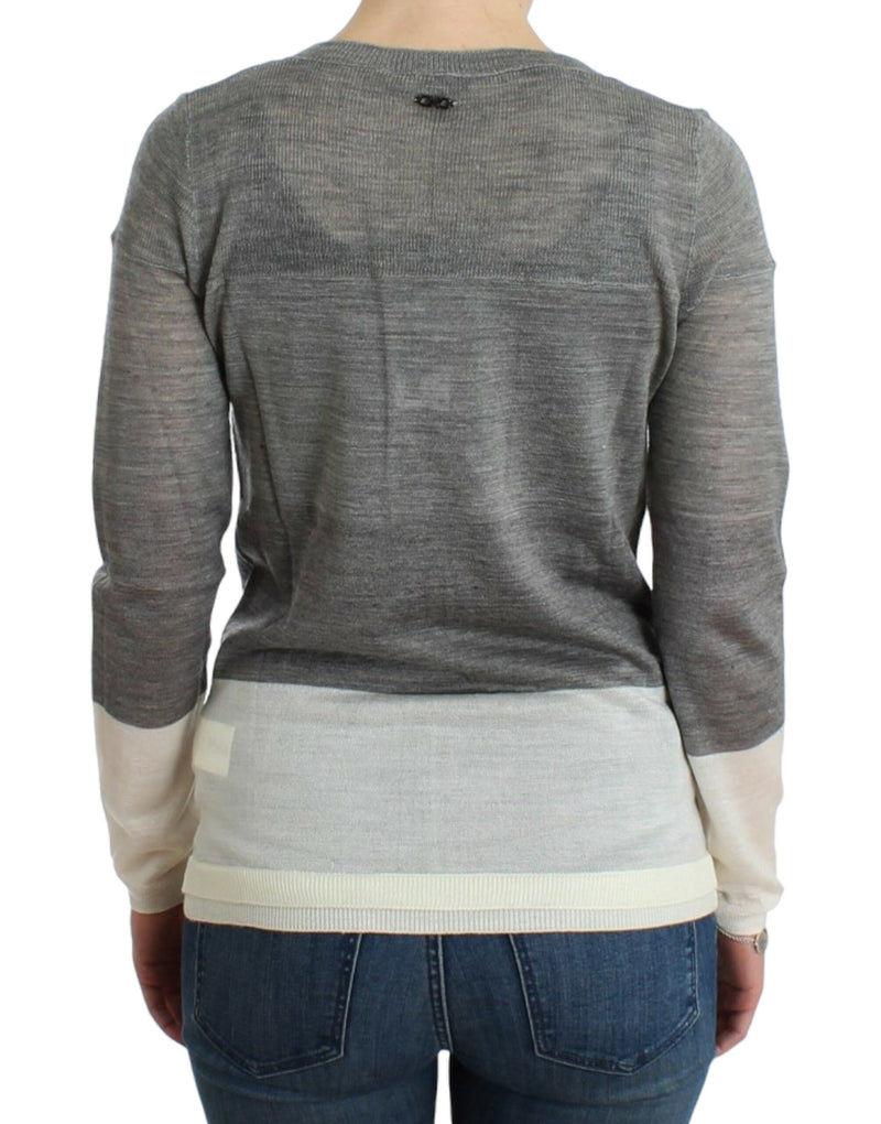 Chic Gray Lightweight Cardigan Costume National