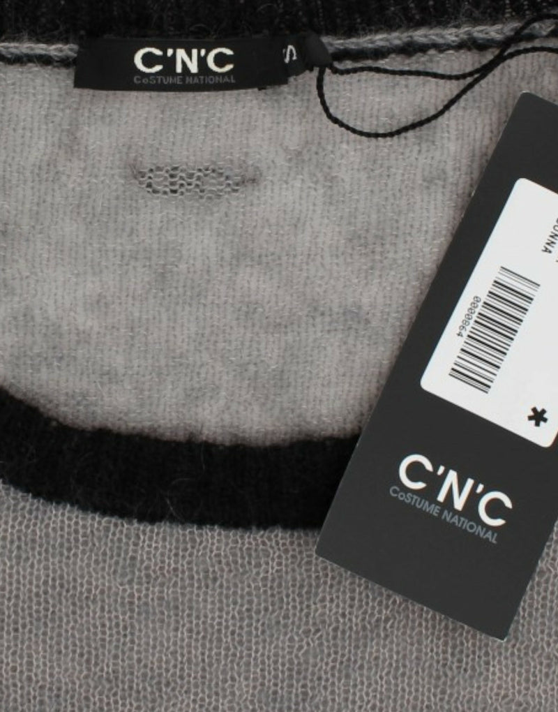 Chic Asymmetric Embellished Knit Sweater Costume National