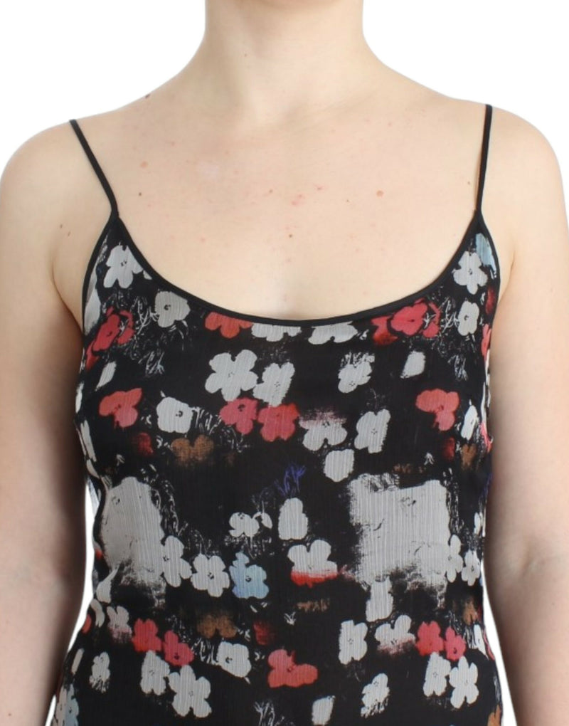 Multicolor Silk Floral Mini Dress Costume National