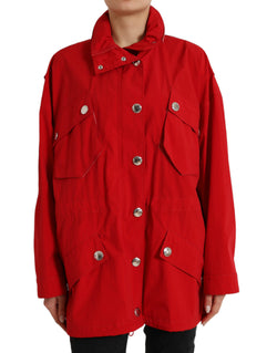 Elegant Red Long Sleeve Jacket Dolce & Gabbana