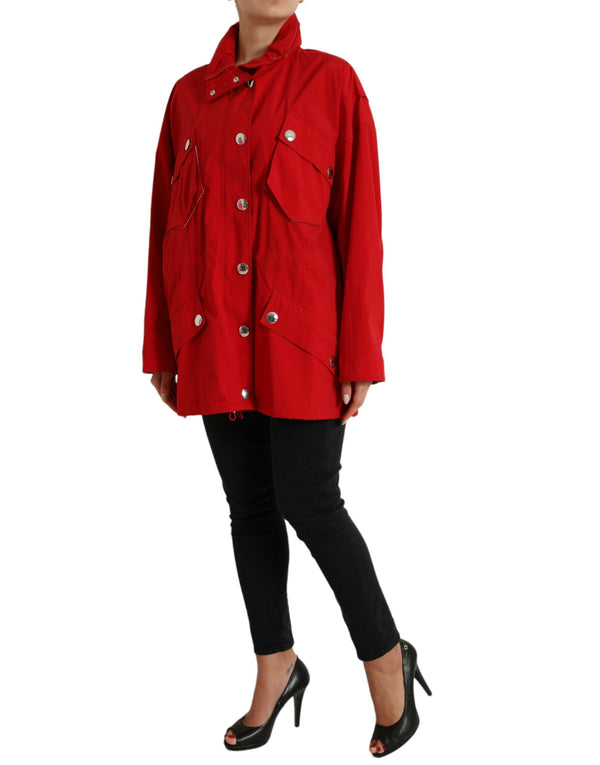 Elegant Red Long Sleeve Jacket Dolce & Gabbana