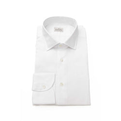 White Cotton Men Shirt Bagutta