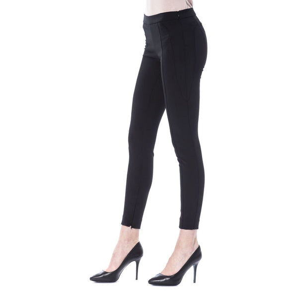 Black Polyester Women Pants BYBLOS