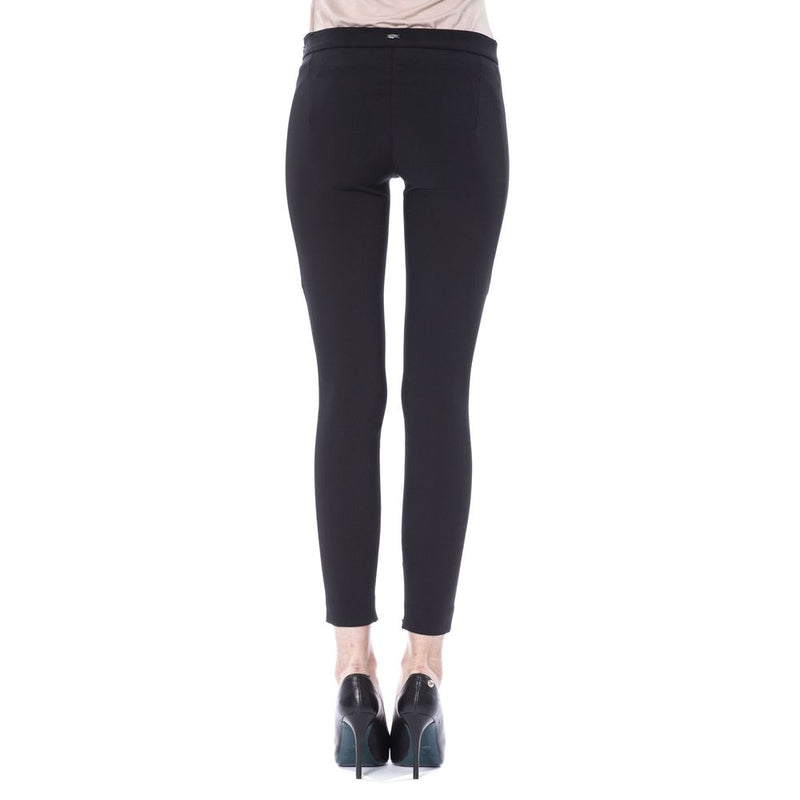 Black Polyester Women Pants BYBLOS