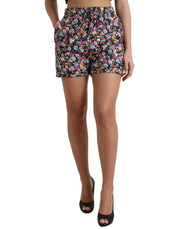 Vibrant High Waist Floral Shorts Dolce & Gabbana