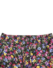 Vibrant High Waist Floral Shorts Dolce & Gabbana