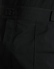 Elegant Casual Black Straight Pants Dolce & Gabbana