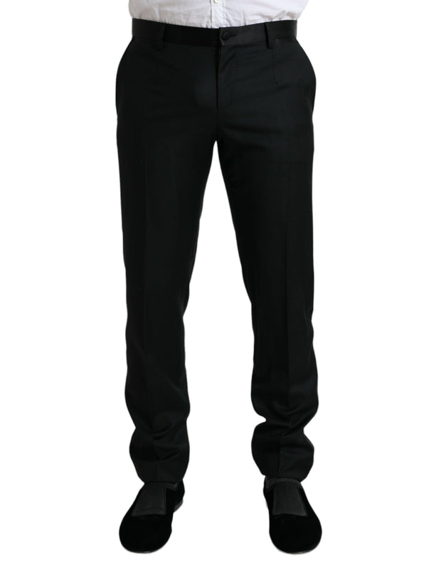 Elegant Slim Fit Wool Dress Pants Dolce & Gabbana