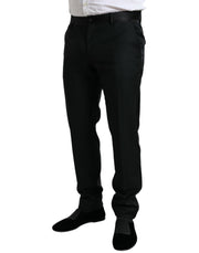 Elegant Slim Fit Wool Dress Pants Dolce & Gabbana