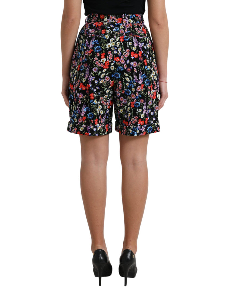 Chic Floral High Waist Hot Pants Shorts Dolce & Gabbana