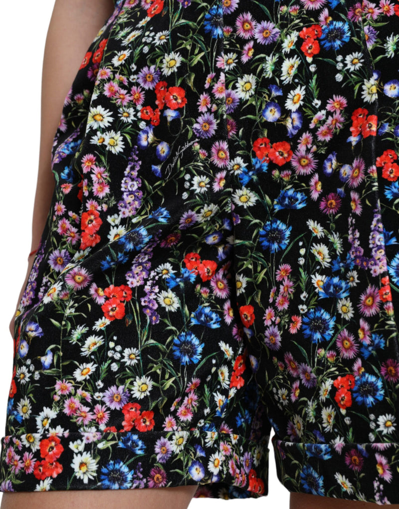 Chic Floral High Waist Hot Pants Shorts Dolce & Gabbana