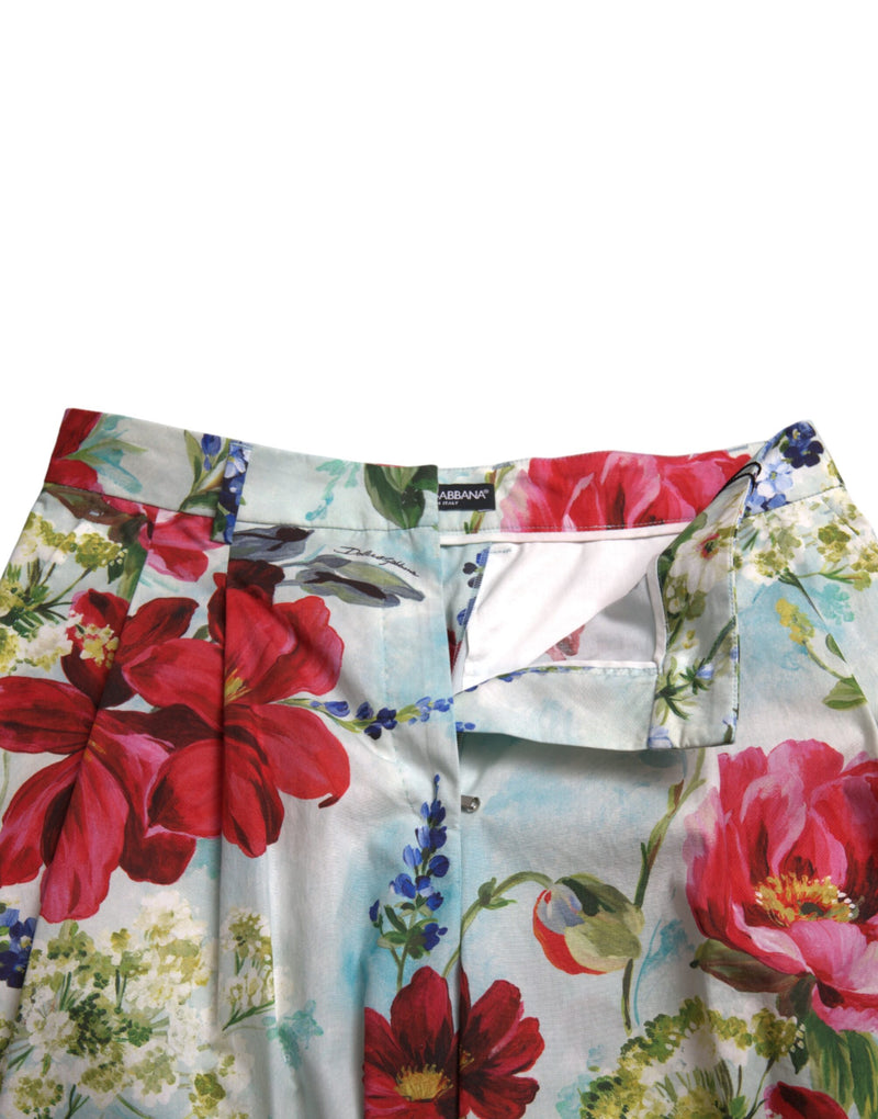 Floral High Waist Wide Leg Pants Dolce & Gabbana