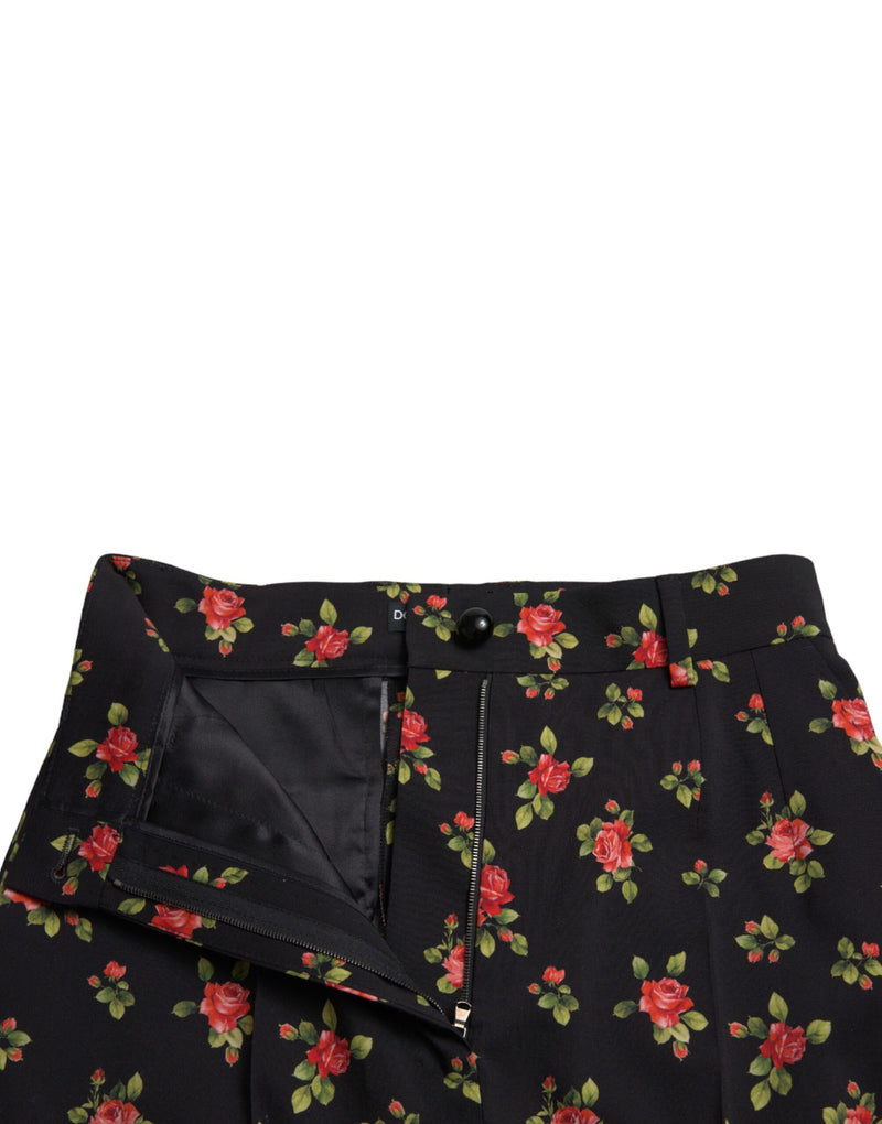 Elegant High-Waist Floral Tapered Pants Dolce & Gabbana