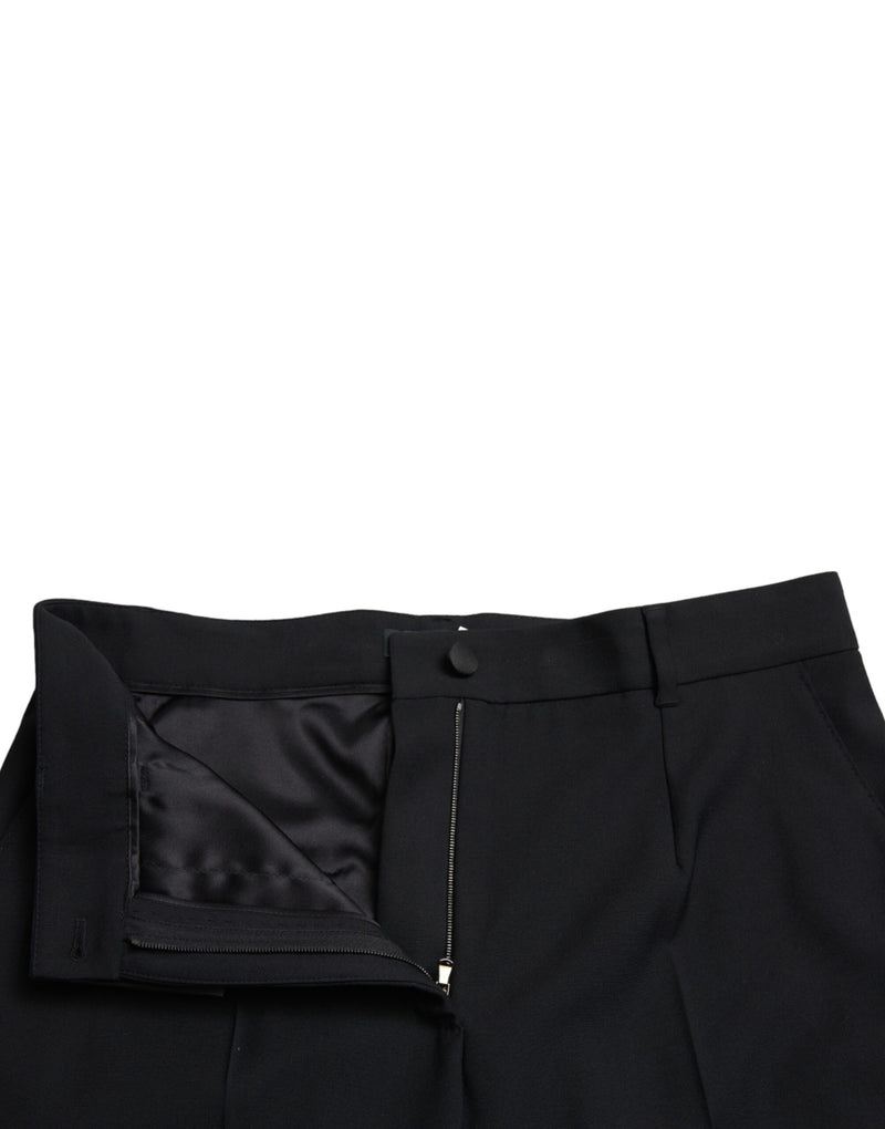 Elegant High Waist Wool Pants Dolce & Gabbana