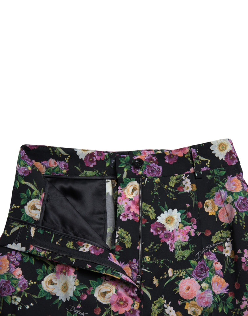 Floral High Waist Wide Leg Pants Dolce & Gabbana