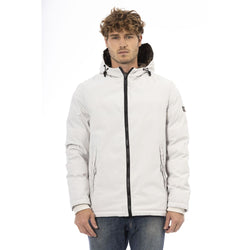 White Polyester Men Jacket Baldinini Trend