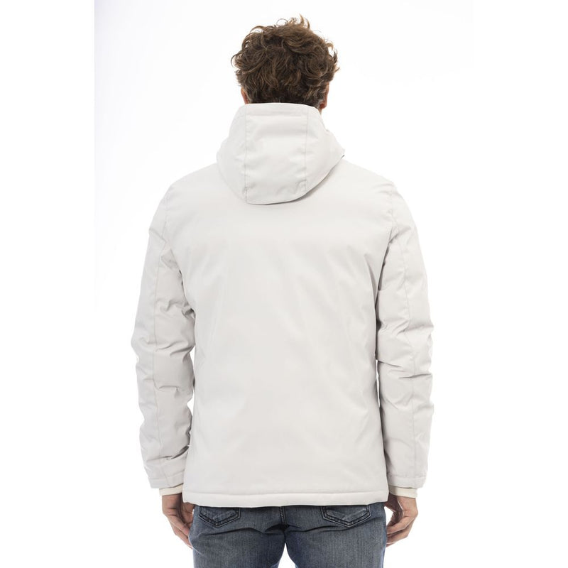 White Polyester Men Jacket Baldinini Trend