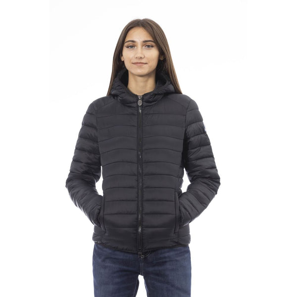 Black Nylon Women Jacket Invicta