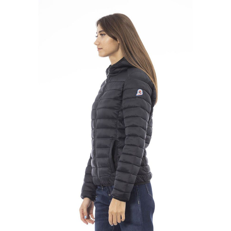 Black Nylon Women Jacket Invicta