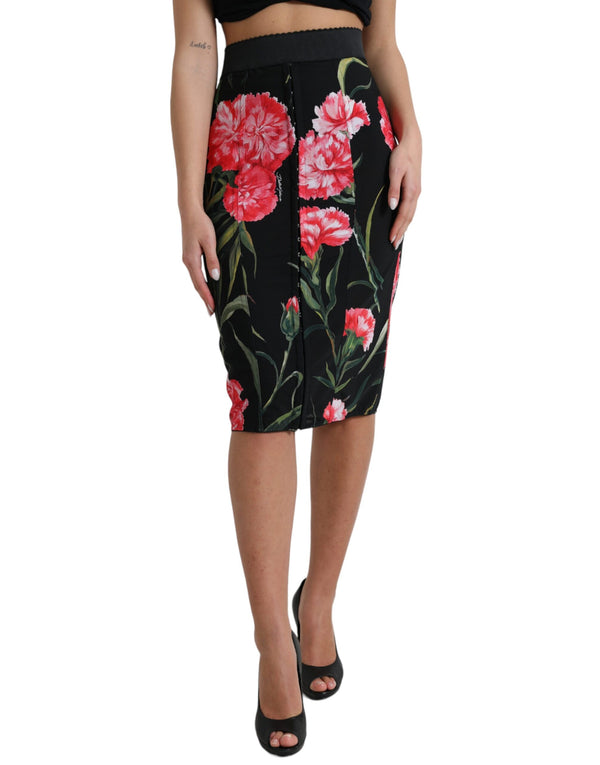 Floral High Waist Pencil Skirt Dolce & Gabbana