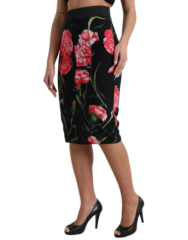 Floral High Waist Pencil Skirt Dolce & Gabbana