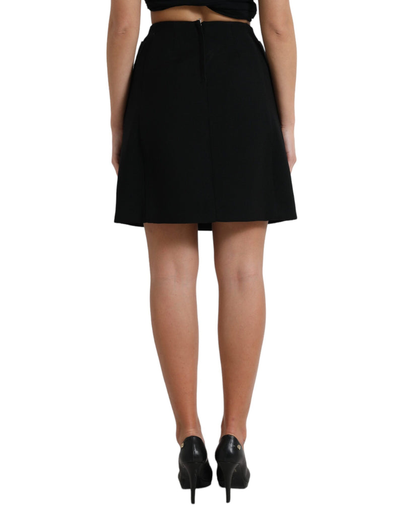 Elegant High-Waist A-Line Mini Skirt Dolce & Gabbana