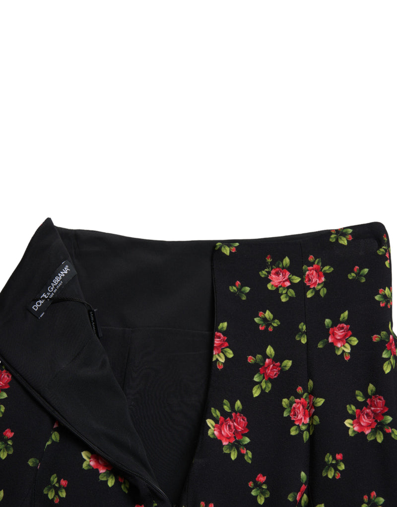 Floral A-Line Mini Skirt with High Waist Dolce & Gabbana