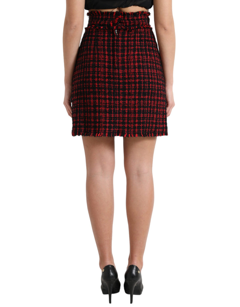 Tantalizing Tartan High-Waist Mini Skirt Dolce & Gabbana