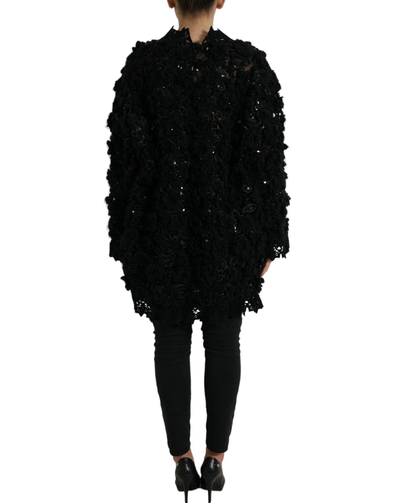 Sequin Embellished Black Pullover Dolce & Gabbana