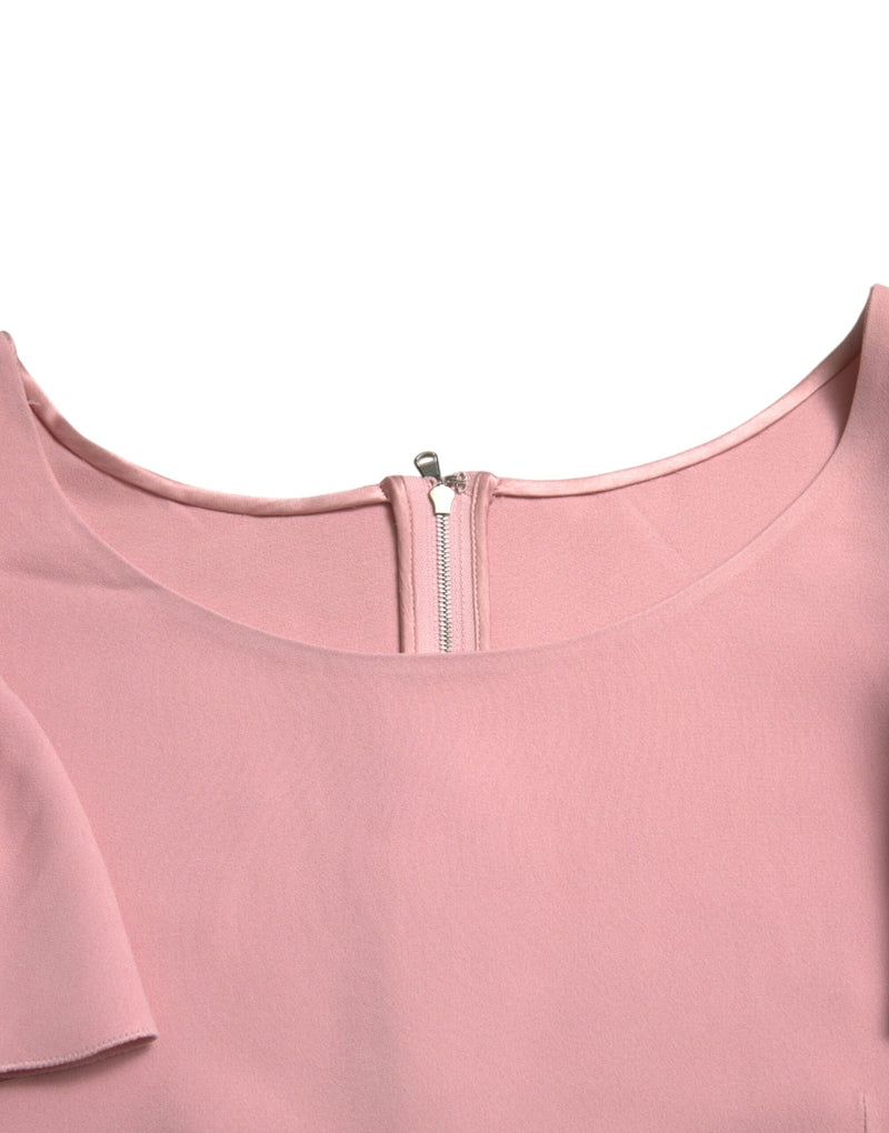 Chic Pink Bell Sleeve Top Dolce & Gabbana