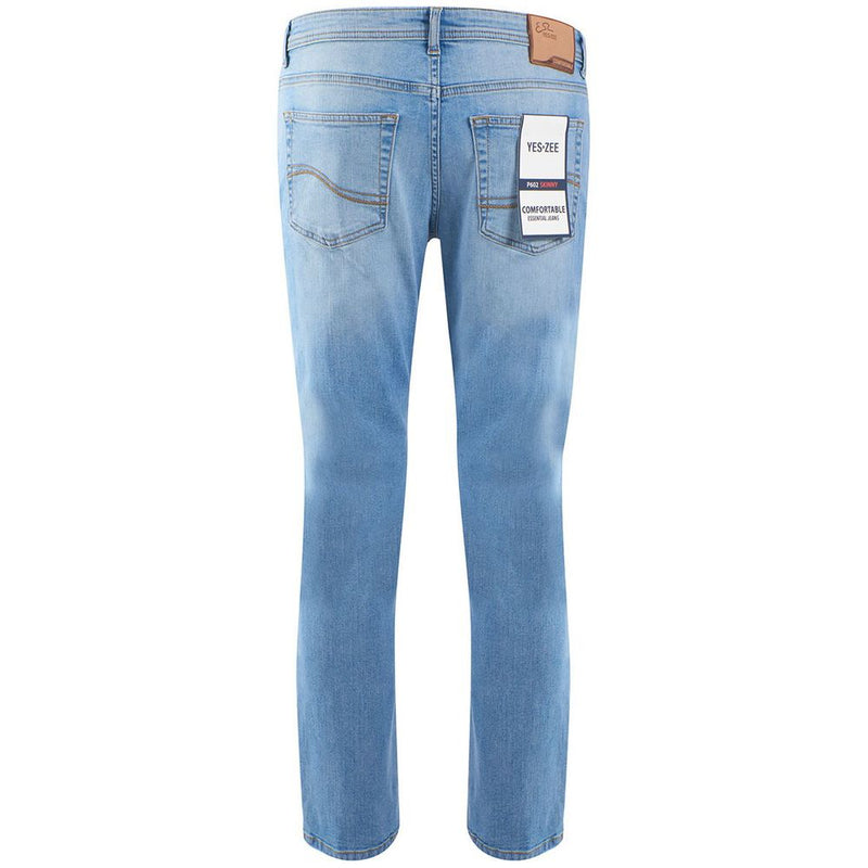 Chic Light Blue Comfort Denim Jeans Yes Zee