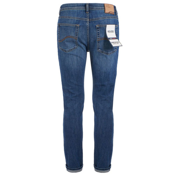 Chic Dark Wash Comfort Denim Jeans Yes Zee