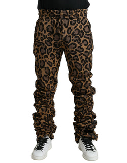 Chic Leopard Print Jogger Pants Dolce & Gabbana