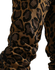 Chic Leopard Print Jogger Pants Dolce & Gabbana