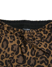 Chic Leopard Print Jogger Pants Dolce & Gabbana