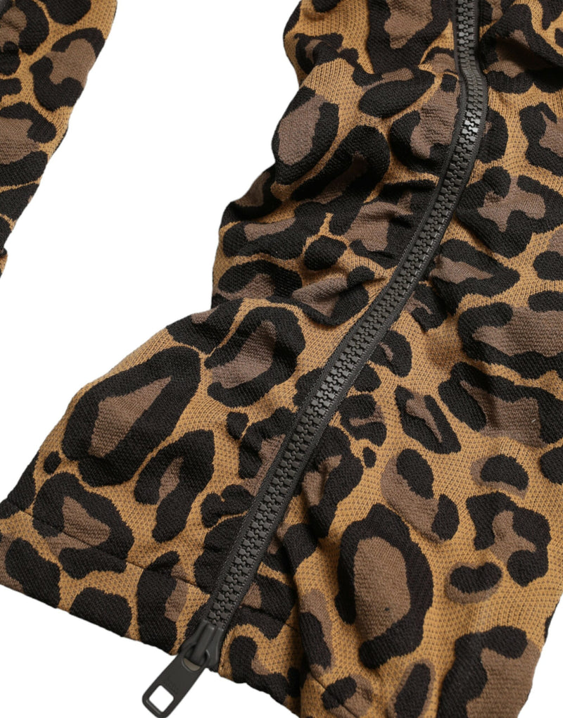 Chic Leopard Print Jogger Pants Dolce & Gabbana