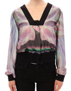 Multicolor Silk Blouse Jacket Sergei Grinko