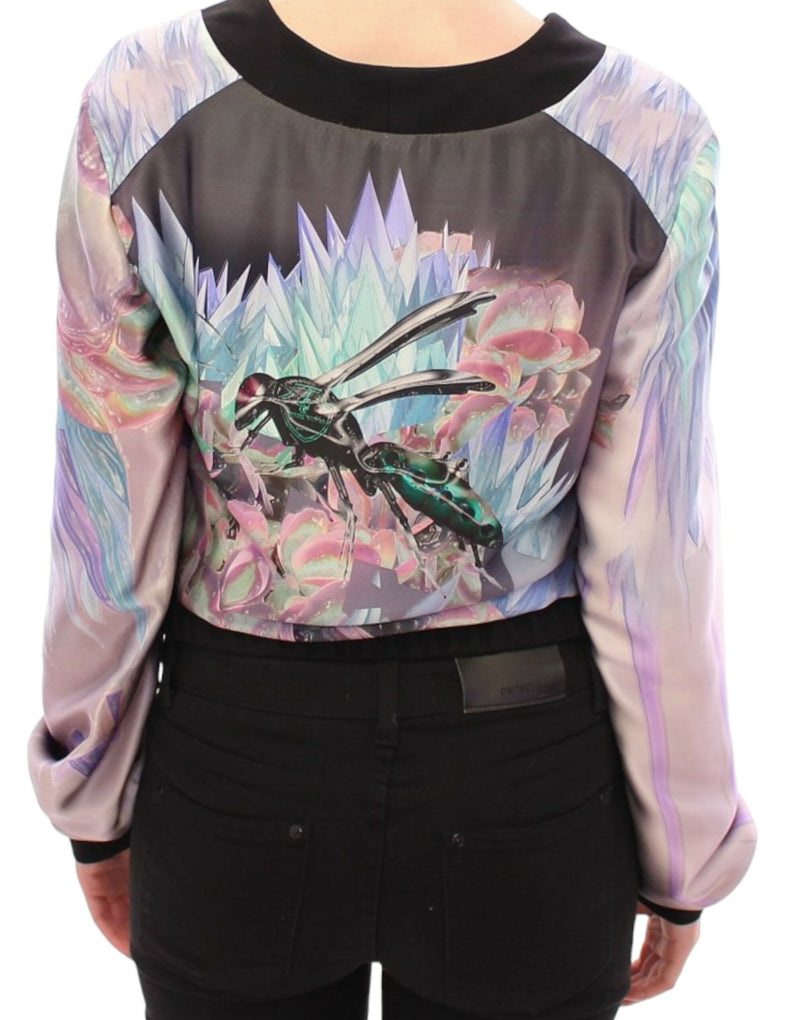 Multicolor Silk Blouse Jacket Sergei Grinko