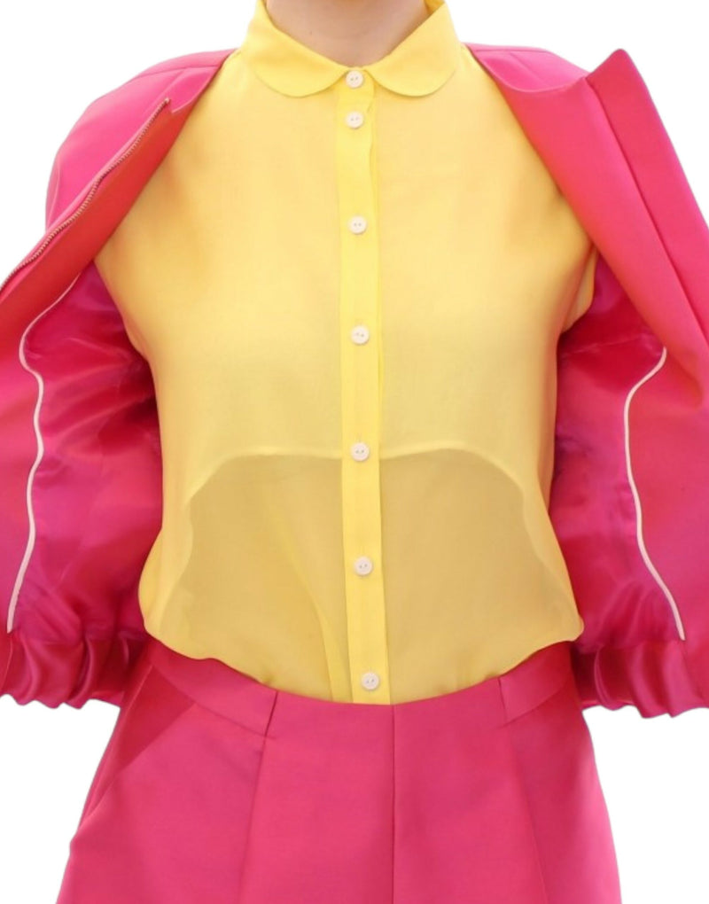 Elegant Pink Silk Blend Jacket CO|TE