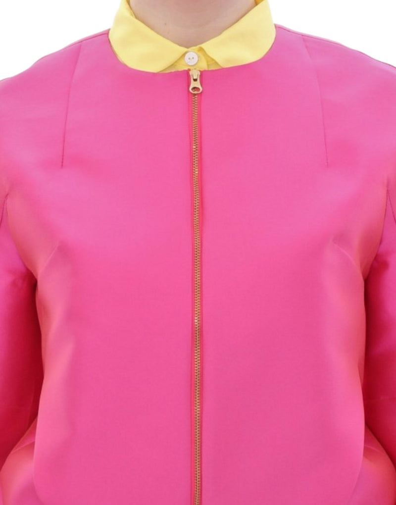 Elegant Pink Silk Blend Jacket CO|TE