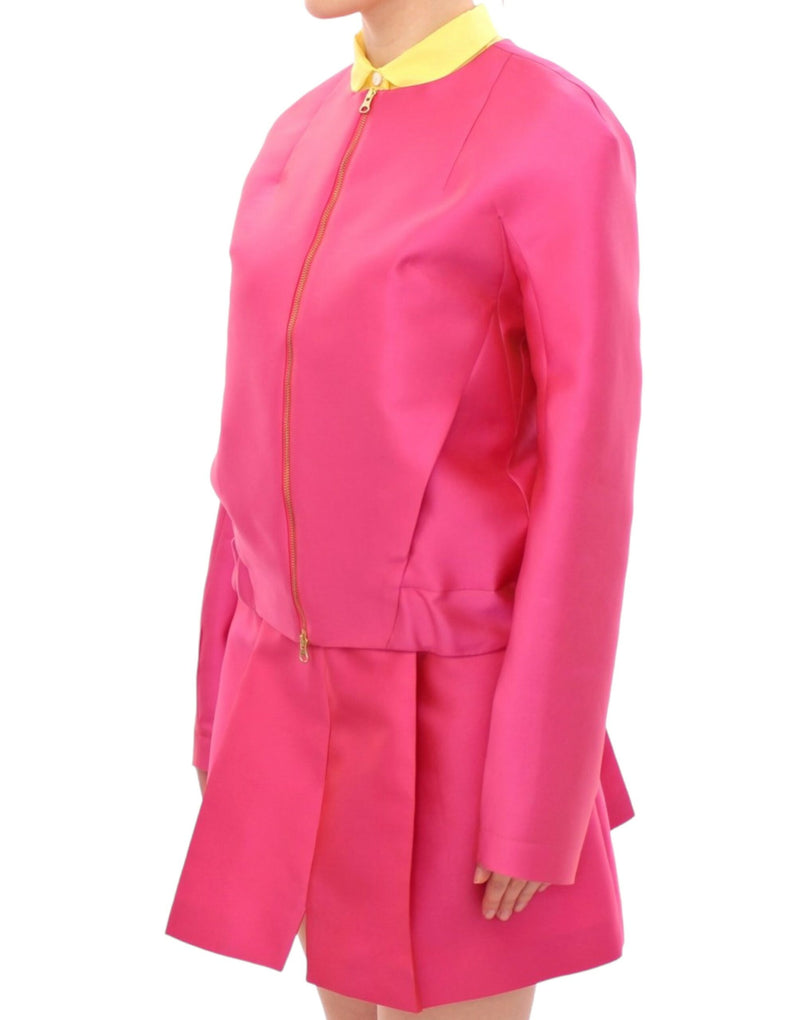 Elegant Pink Silk Blend Jacket CO|TE