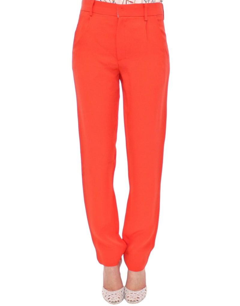 Chic Orange Boyfriend Pants - Italian Crafted CO|TE