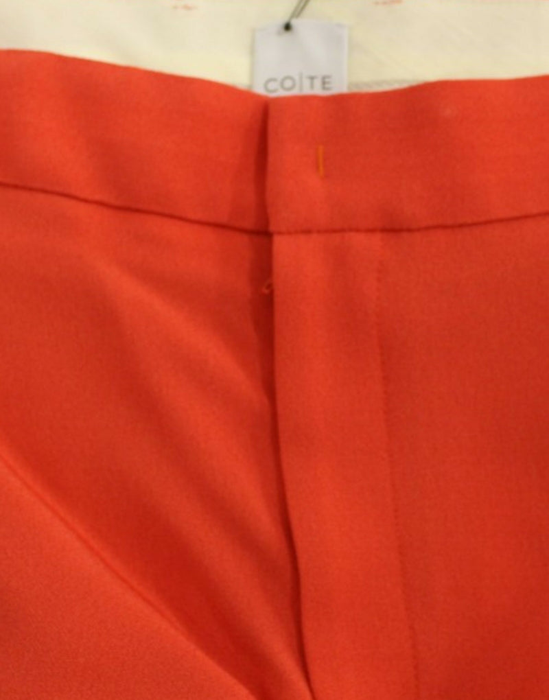 Chic Orange Boyfriend Pants - Italian Crafted CO|TE