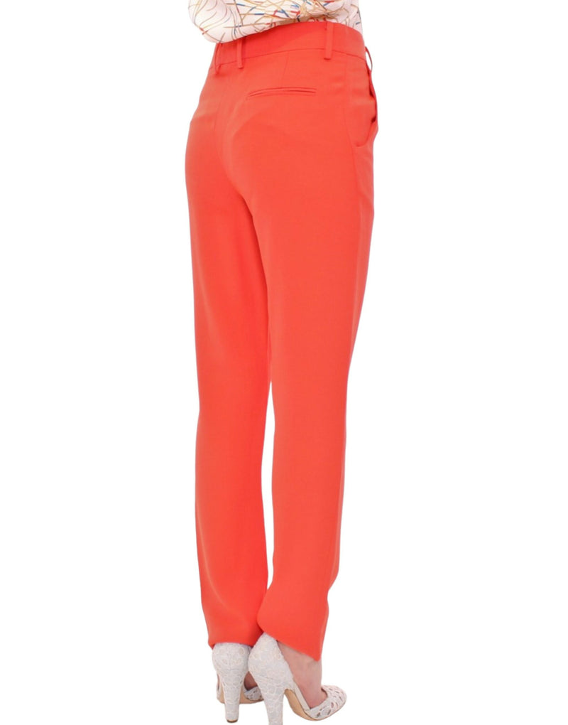 Chic Orange Boyfriend Pants - Italian Crafted CO|TE