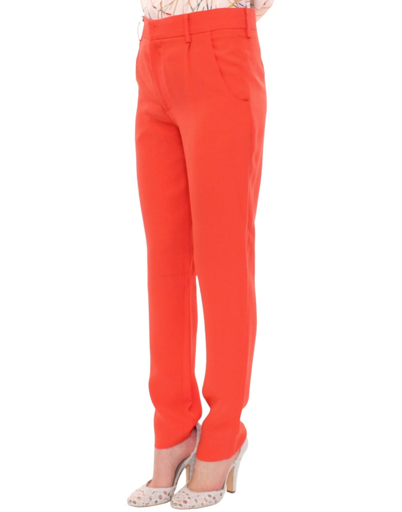 Chic Orange Boyfriend Pants - Italian Crafted CO|TE