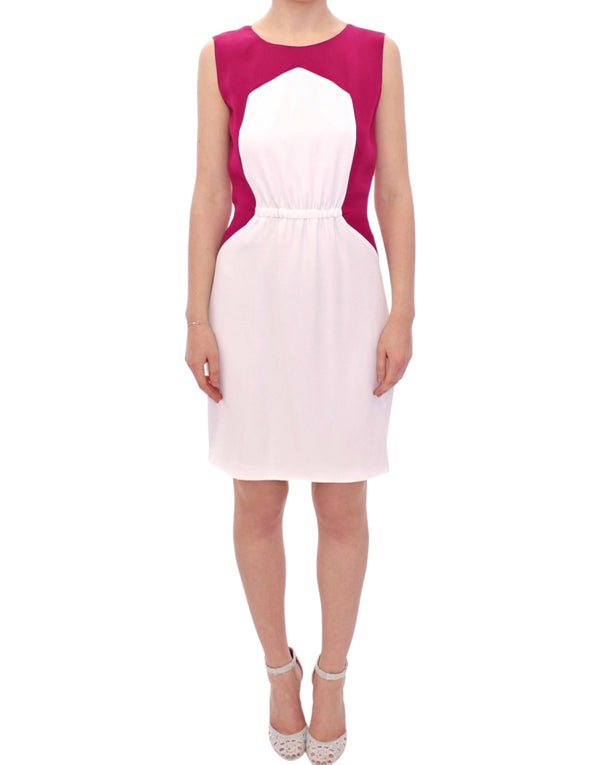 Chic Pink & White Shift Dress CO|TE