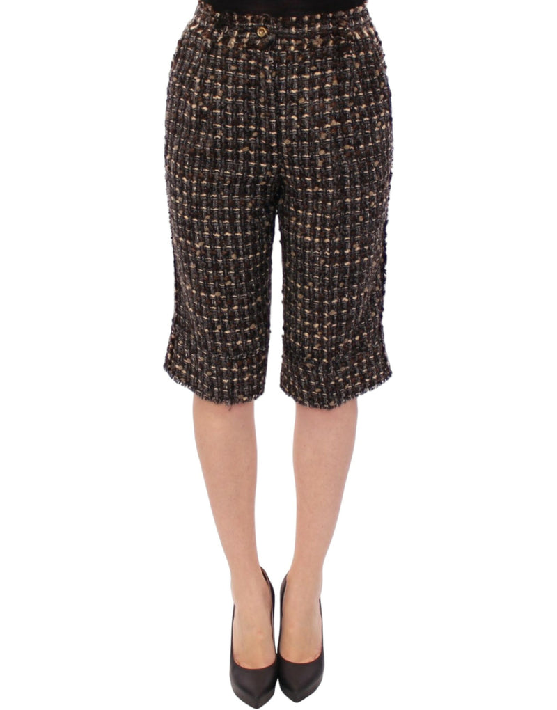 Elegant Multicolor Wool Blend Shorts Dolce & Gabbana