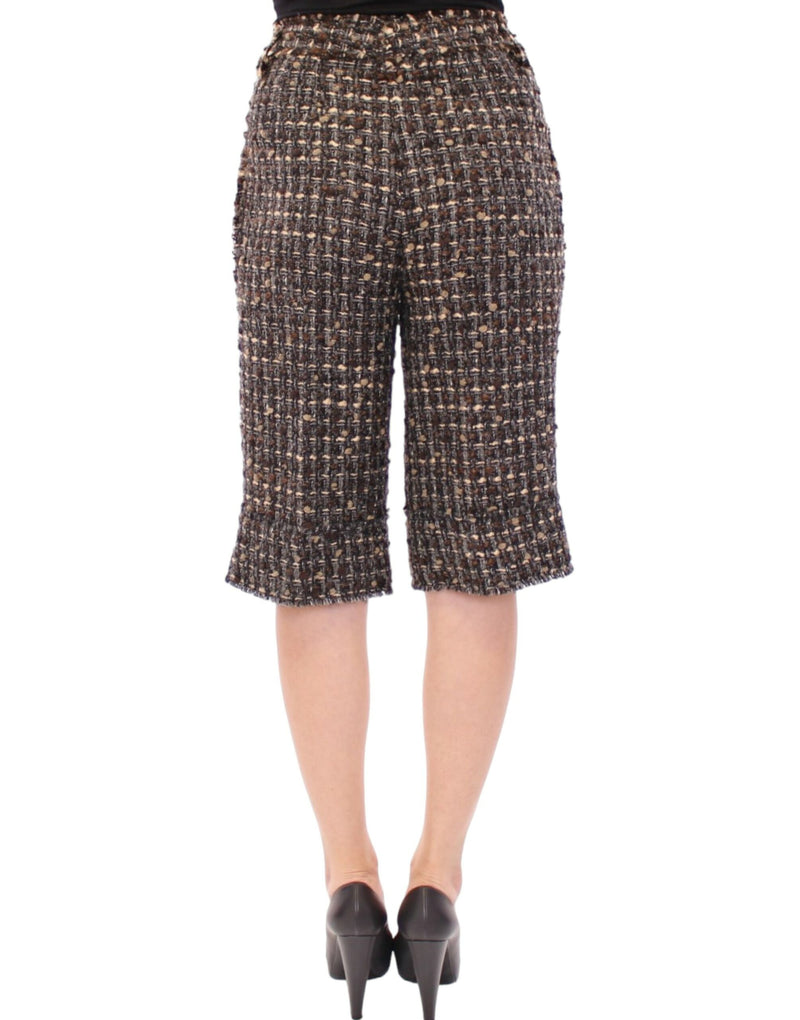 Elegant Multicolor Wool Blend Shorts Dolce & Gabbana