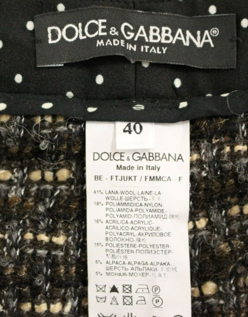 Elegant Multicolor Wool Blend Shorts Dolce & Gabbana